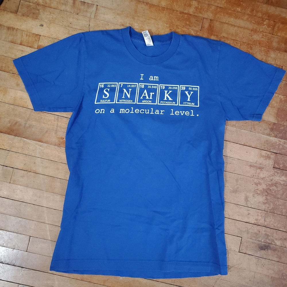 Snarky science molecular geek graphic tee